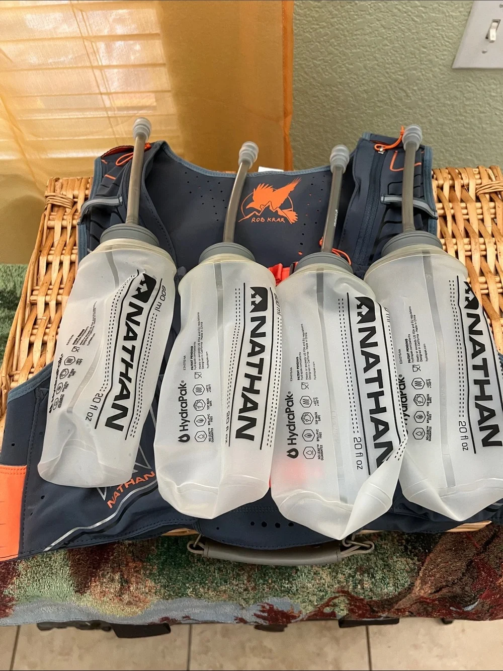 Nathan VaporKrar 2.0 Hydration Pack 4L Race Vest. Size Small Pre-Owned.
